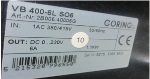 VB 400-6L SO6����(d��ng)������